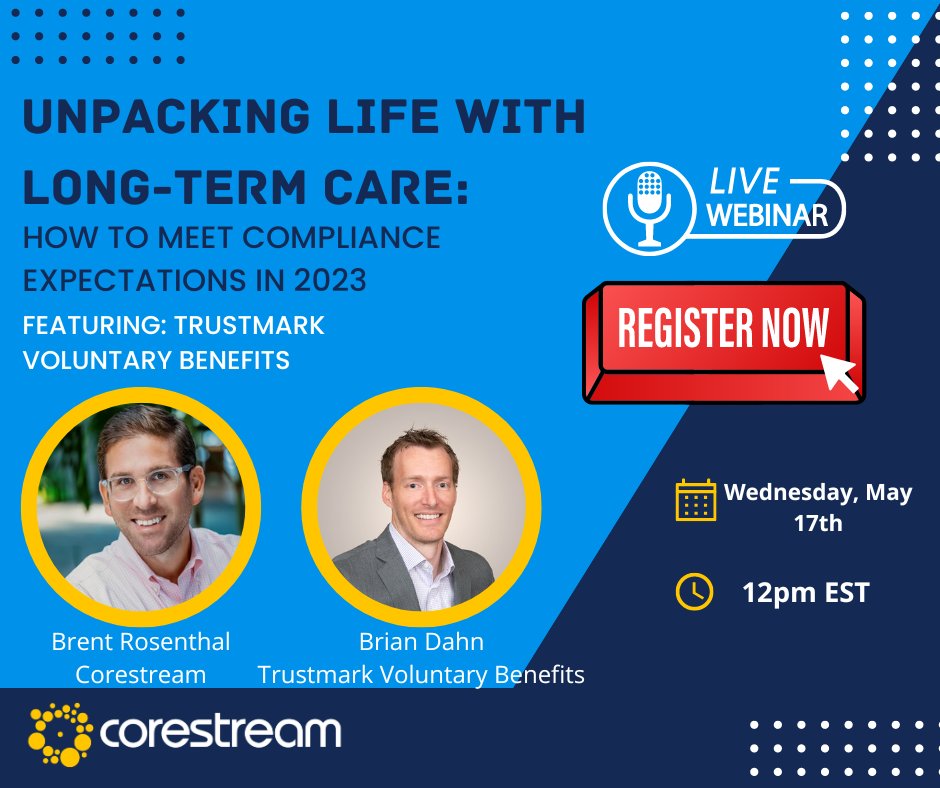 CorestreamInc's tweet image. Register now for our upcoming webinar! hubs.ly/Q01NSqmx0

#LifewithLongTermCare #LifewithLTC #LifestyleBenefits #VoluntaryBenefits #BenefitsStrategy #EmployeeEngagement