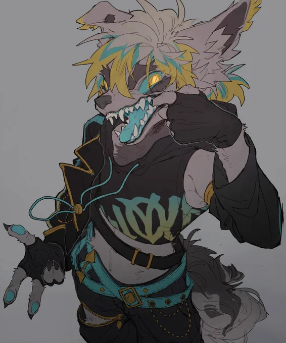 Got my beautiful commission of my fursona from @/dcassom uwu  I love it so much
