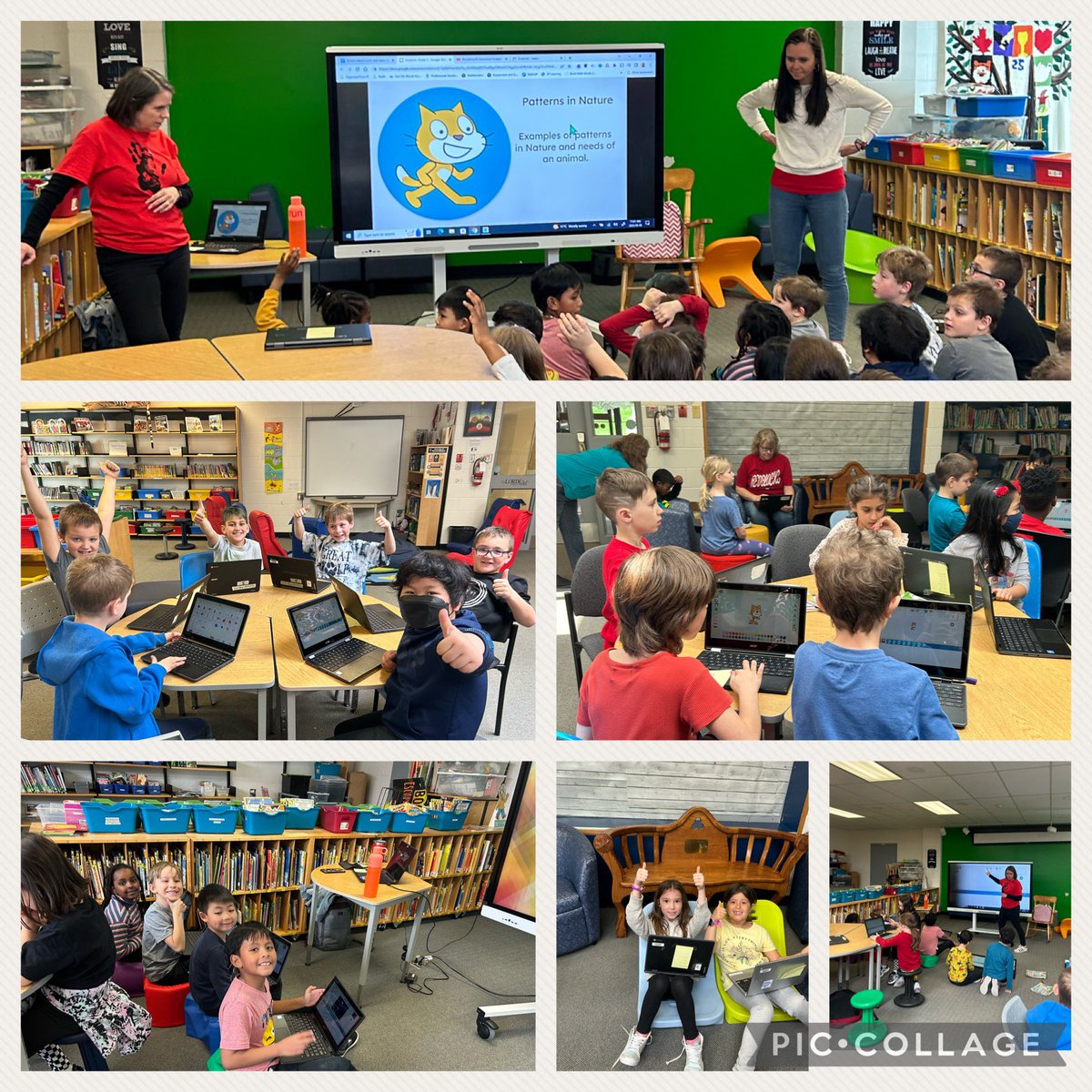 MsJSeas's tweet photo. Thank you so much to @CarolAubrey1, @kimstiffOCSB and @P_Luxton for coming to our school today to teach the Grade 2’s about Scratch Jr. We loved it ! @EASetonOCSB #ocsbMath #ocsbEducationWeek https://t.co/MSovXTTHen