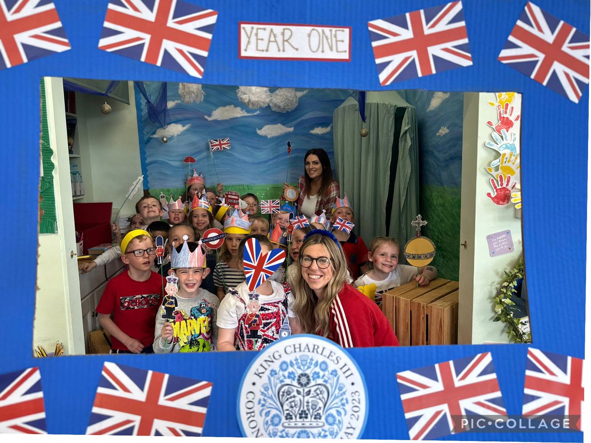 CBlandDSM's tweet photo. 🇬🇧 Year 1’s Coronation Party 🇬🇧

We have had the best day celebrating ❤️ from making crowns and flags to Afternoon tea and dancing 💃🏼 @DaltonStMarys 
#Coronation2023 #KingCharlesCoronation https://t.co/citFjKJXDo