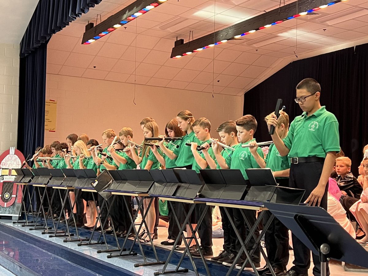PeeplesFCBOE's tweet photo. Our Chorus and Chimes were electrifying last night!  Special shout out to Mrs. Stadelmeyer, Mrs. Gibson, Mrs. Perrotta for a great show.  We have the BEST Rocket leaders! 🚀 https://t.co/8yhEzKhqms