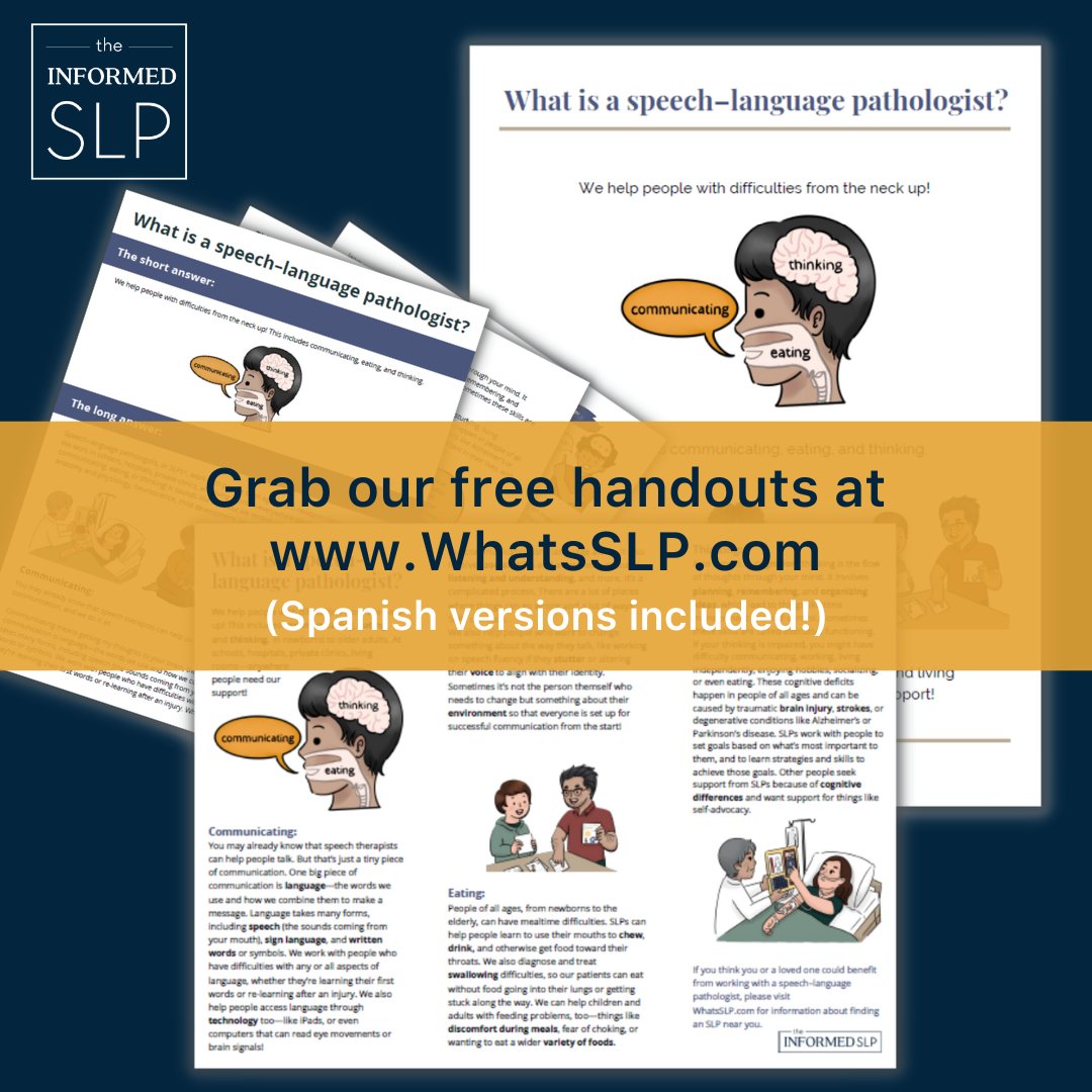 TheInformedSLP's tweet photo. You probably didn't know it was Better Hearing and Speech Month, right? (JK... We know your feed is being spammed with this advocacy month.)
We've got a BHSM gift for you!
Head to https://t.co/UAf1H6wxG4 for free flyers, brochures, and shareable posts.
#SLPeeps #informedslp https://t.co/Mx2tydedpP