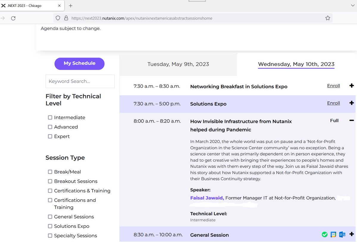 jfaisal1's tweet photo. I will be traveling to #Chicago as a guest speaker at .Next @nutanix conference May 9 - 10.
Excited to see that my session on May 10 is full. No pressure though :)
#Thankyou #nutanix for giving me this #opportunity for the 2nd time.
#NEXTconf @NutanixNation
#NCUG #yycnow #yyc https://t.co/XP92plblCw