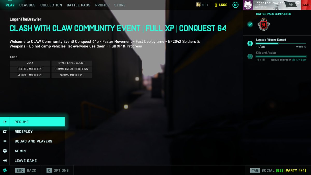 CLAW Event Server is up and running! Join now!🐧🚨
#Battlefield #Battlefield2042