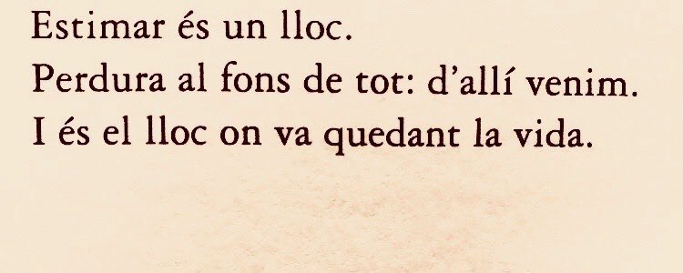 Joan Margarit, Des d'on tornar a estimar.