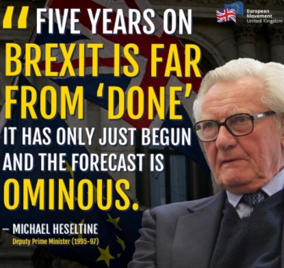Britain_People's tweet photo. #BREXIT 

'We did it to ourselves and we did it based on a pack of lies.'  

🔴Former Conservative Deputy Prime Minister, Lord Heseltine, says that the local election results are emblematic of Brexit.

👉RETWEET if you agree.

@mikegalsworthy