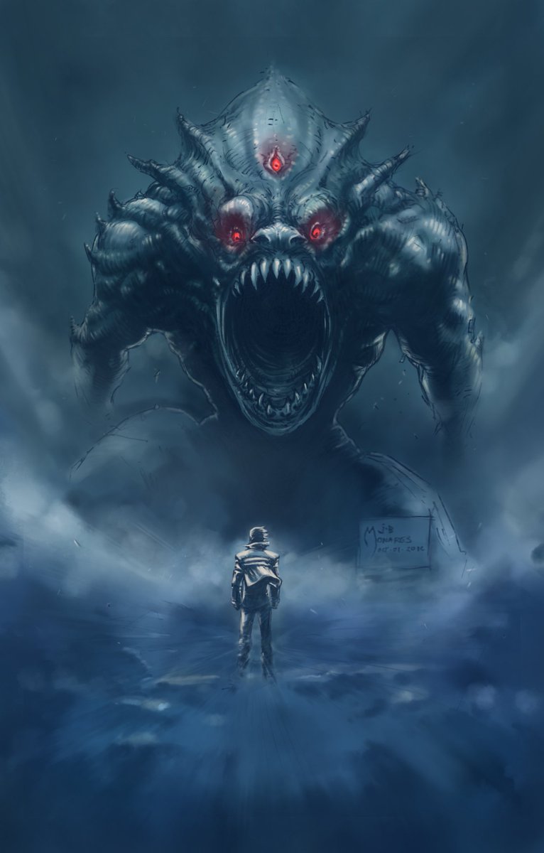JunJoeMonares's tweet photo. I painted over a drawing entry in my daily sketchbook: (https://t.co/3Jh5HHBPMG)

VIDEO TO PAINTING PROCESS: https://t.co/DjlIniJAE4

#ibispaint #digitalart #illustration #fantasyart #monster #drawing #daybook #art #ibispaint #comics #sketch #junjoemonares #sketchbook #uppbeat https://t.co/idBeTECUsw
