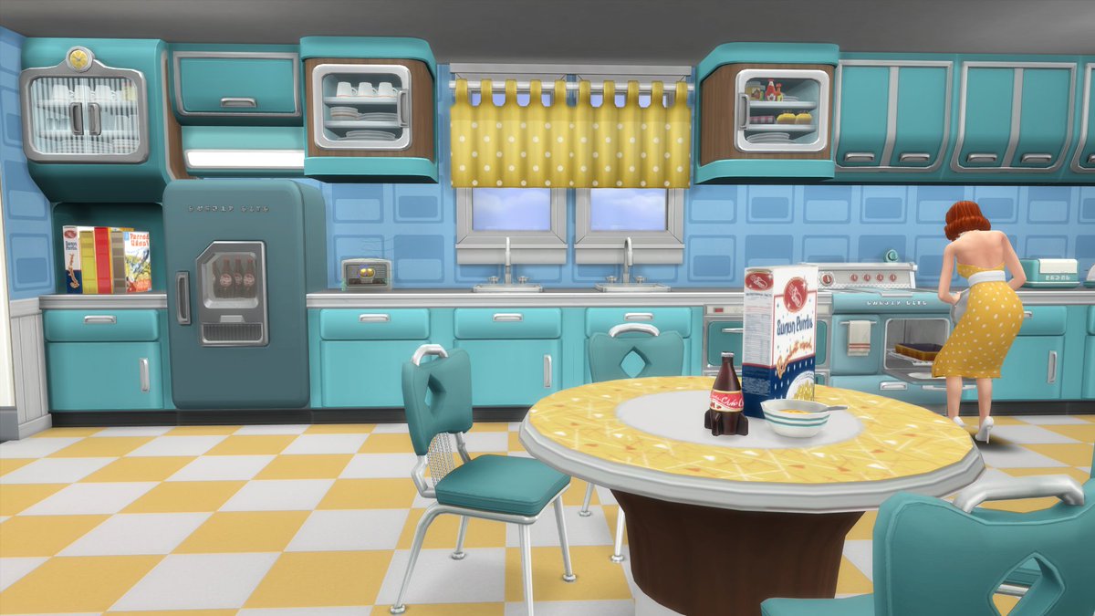 AndromedaMalaka's tweet image. Teekalu&apos;s CC fits so beautifully with Fallout, Mid-Century and @surelysims cc. I love it all so much 😭😍 #TheSims4 #SimsCC #FalloutSims #RetroSims #VintageSims
