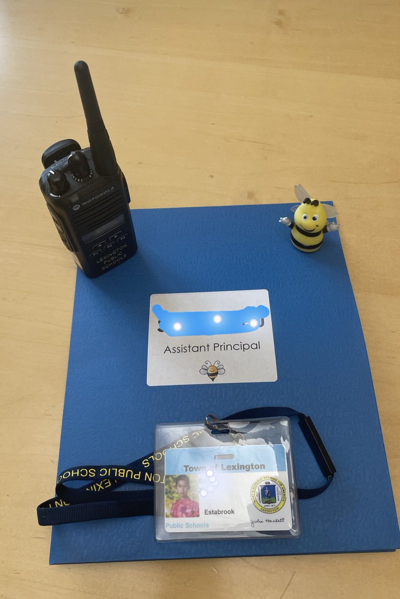 Watch out world, there’s a new Assistant Principal in town. I had a blast hanging out with my AP for the day!! 🐝 <a href="/EstabrookSchool/">Estabrook School</a>