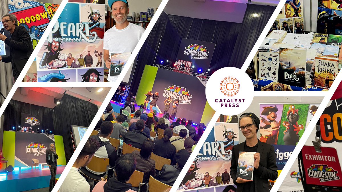 globalcomix's tweet photo. Our latest #creatorstories feature shares the experiences at the inaugural Comic Con Cape Town, from the perspective of the team at @catalyst_press.
Read the blog post here: https://t.co/IV5Xjv01q6 https://t.co/VqupaPUnKx
