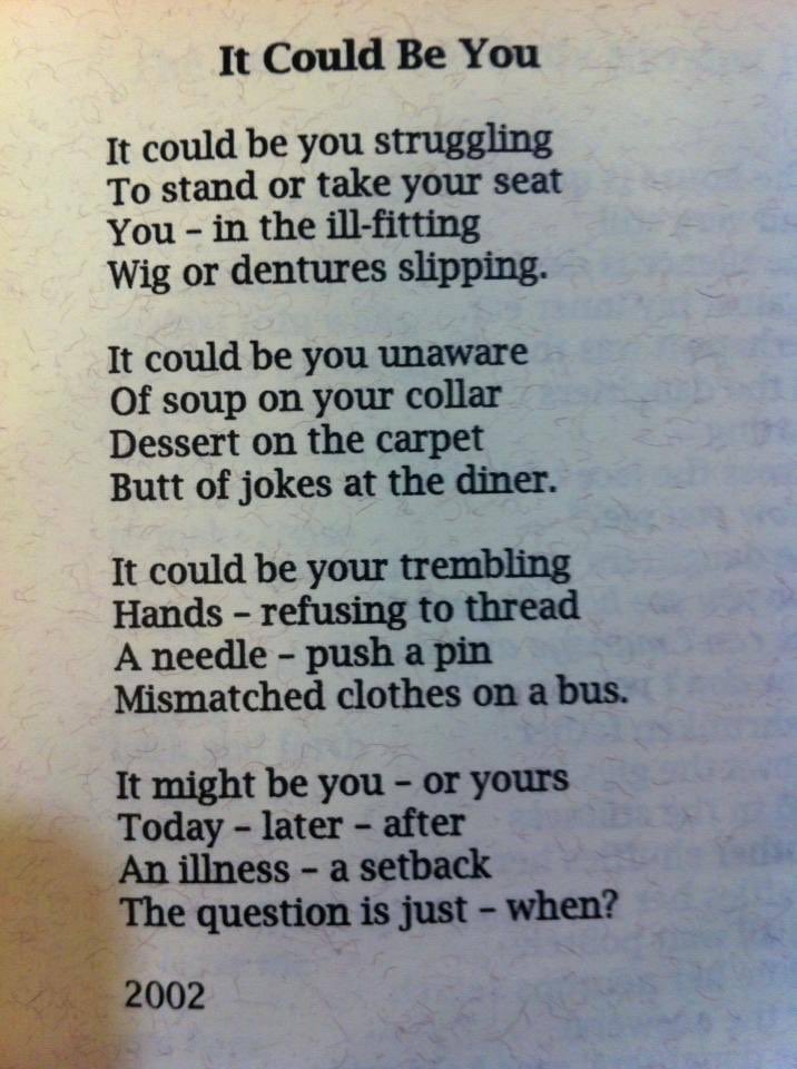 Thank you Ellen for reposting this poem of mine.