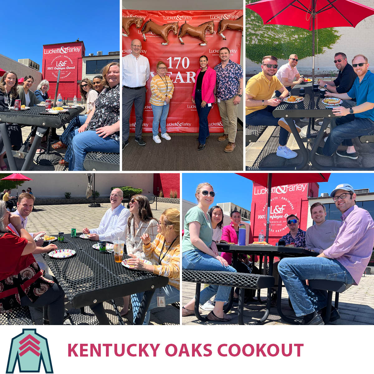 LuckettFarley's tweet image. We know how to Derby! We kicked off Derby weeked with an Oaks day rooftop cookout!

#derbycity #companyculture #Oaks #KYOaks #Derby #KYDerby #ChurchillDowns #Countdown #Louisville #170years