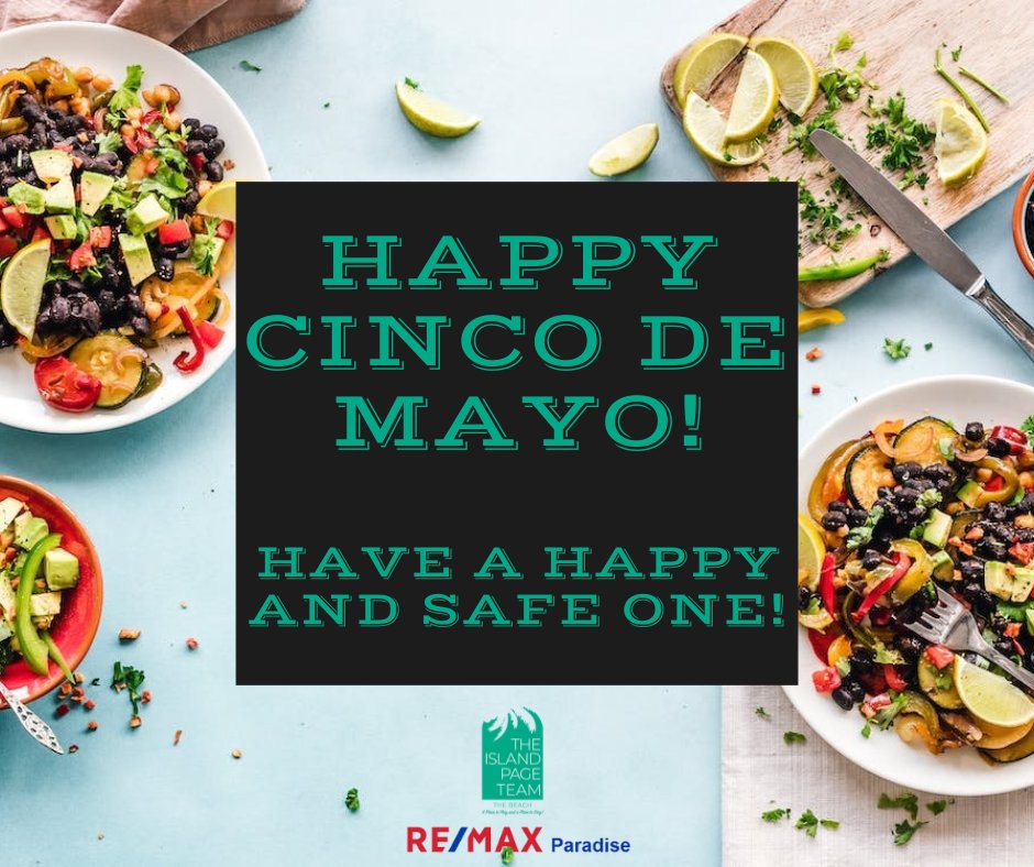 🎉💃🌮Happy Cinco De Mayo!!! 🎉💃🌮
#islandpageteam #remaxparadise #cincodemayo2023 #gulfcoastrealestate #betteratthebeach #beachlife #fiesta #celebrate