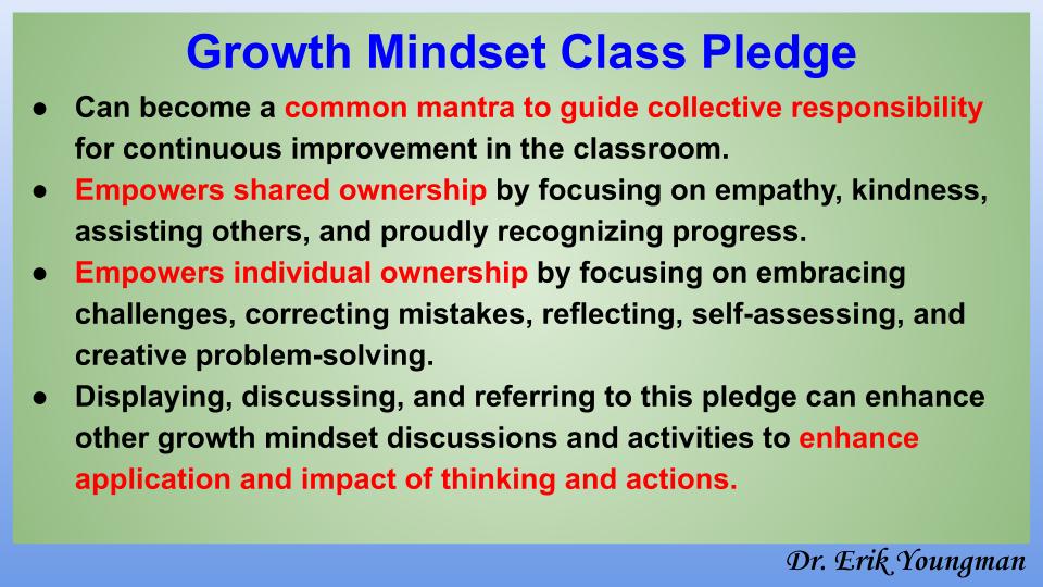 Erik_Youngman's tweet photo. #TeacherEd #GrowthMindset A2
Teachers can promote a #GrowthMindset in their classroom by sharing a mantra or pledge.
#AltRtEd https://t.co/hDxpi4tUpH