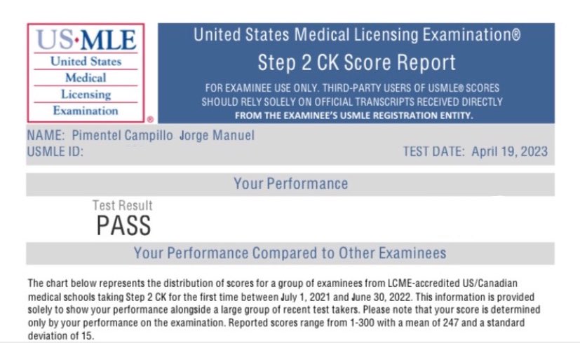 BLESSED AND UNSTOPPABLE!! Thanks to everyone involved in helping me go thru this process. Proud to say that this beast of exam has been dominated. #STEP2CK #USMLE