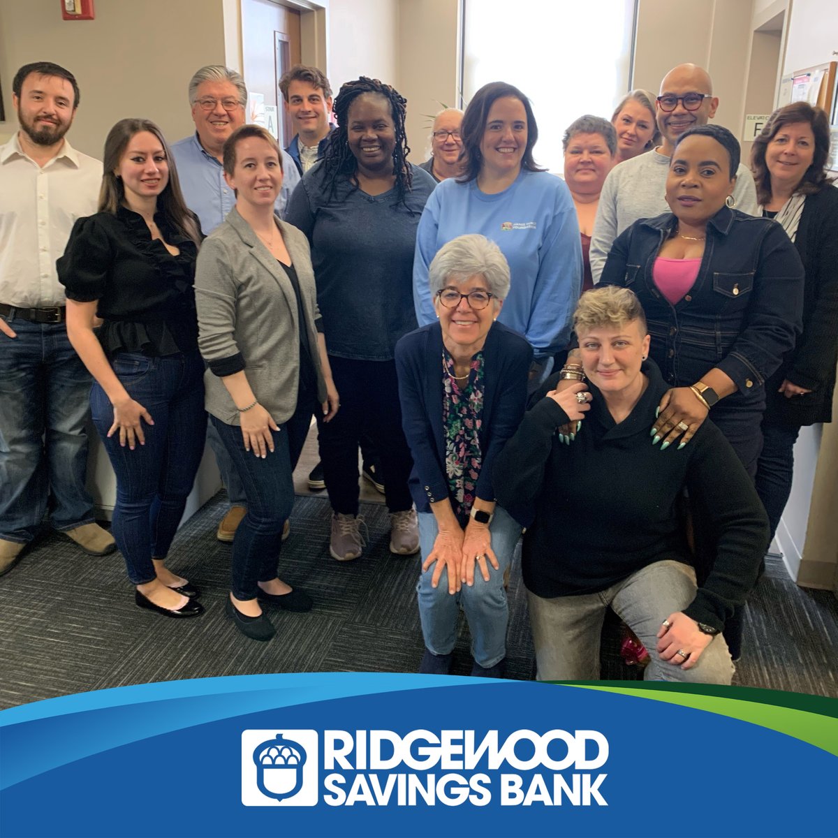 RidgewoodBank's tweet image. The Ridgewood team is excited to participate in “Jeans for Self Esteem” today to help #MultiplyTheGood and raise money for The Hance Family Foundation. A special thanks to AVP and Compliance Officer Kathryn Zeppieri, who organized this event.   
#LearnToRise