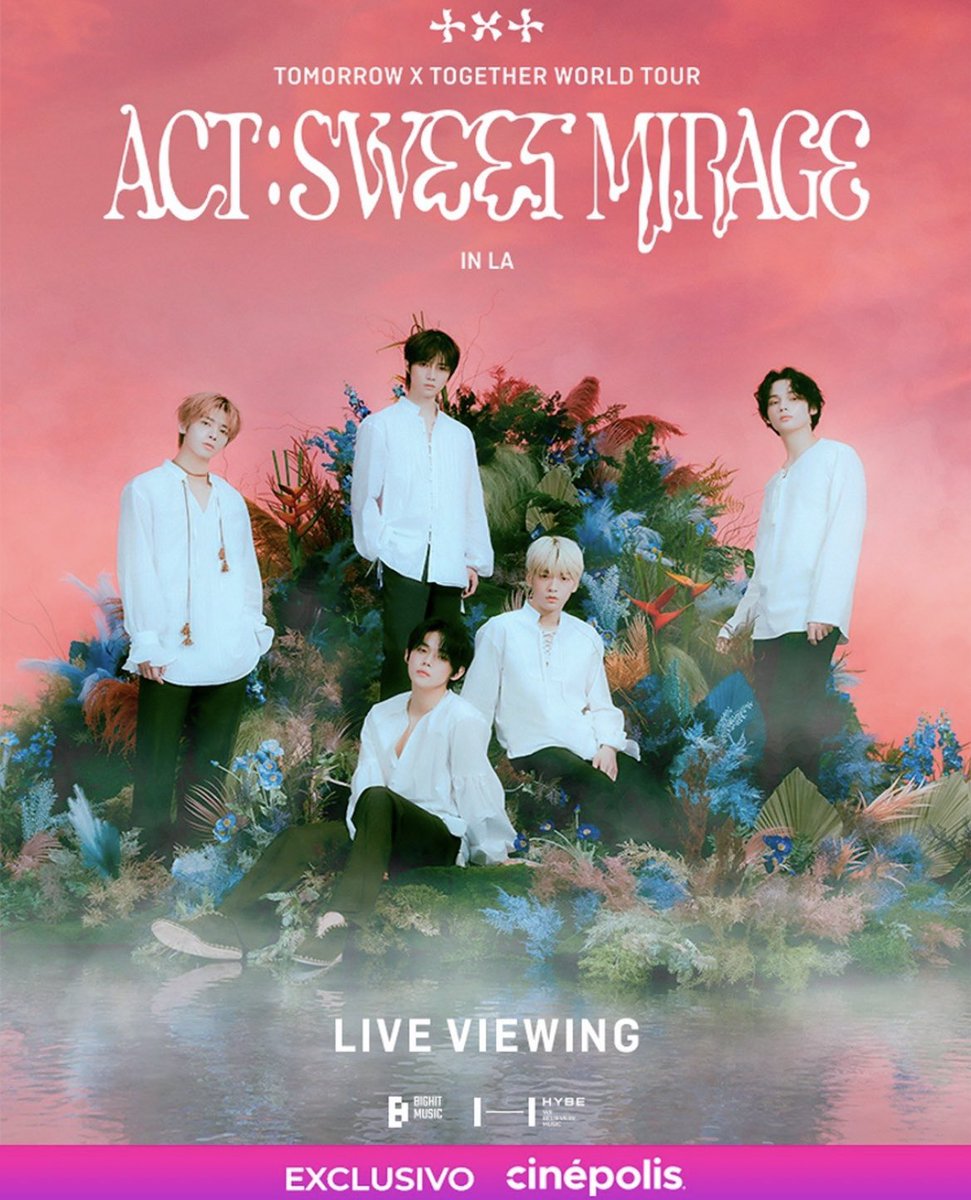 MOAS DE CDMX 👀👀👀👀

¿Alcanzaron boletos para ver el ACT:SWEET MIRAGE de #TXT en el cine? ✨

Si no es así ¡Regalaremos 4 boletos para que puedan ver el concierto en el cine! 🥳

¡Estén atent@s para participar en la dinámica y pasen la voz! 🙌🏻

~ Less 🐰