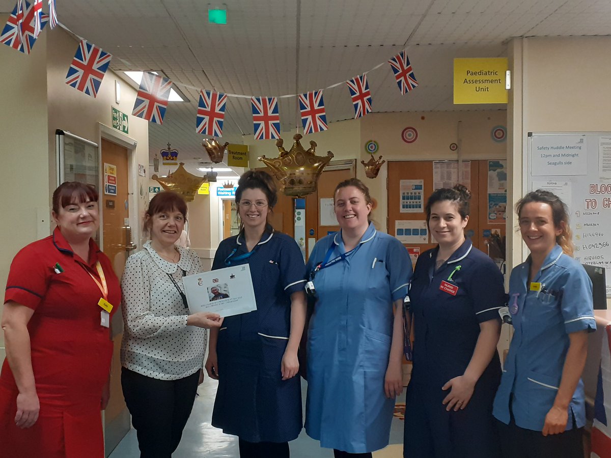 Well done to the Neptune team and children for 2nd place in the Best Dressed ward competition. Everyone is in the Coronation spirit @jerushaMK @MSEHospitals