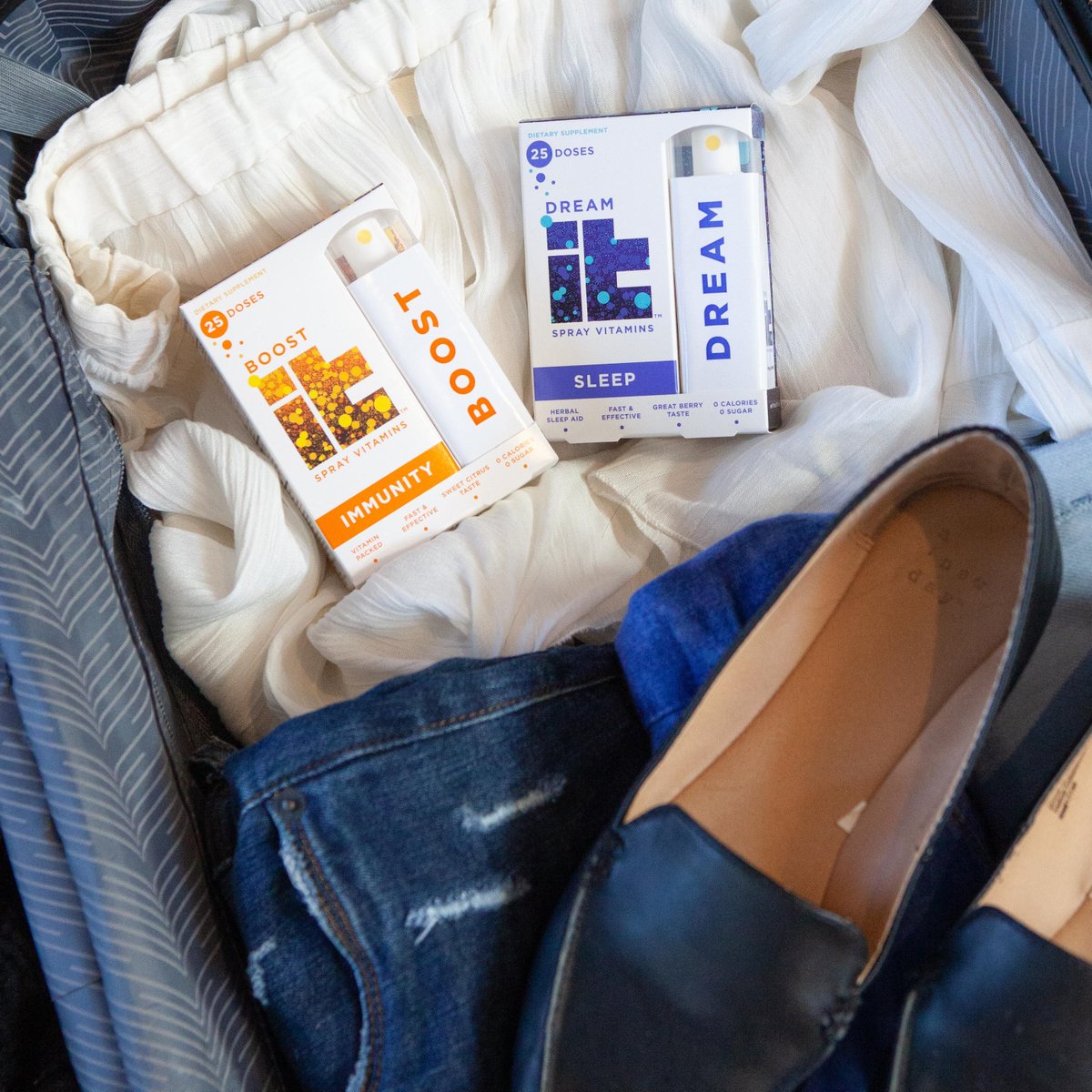 The perfect travel pair, #DREAMit and #BOOSTit