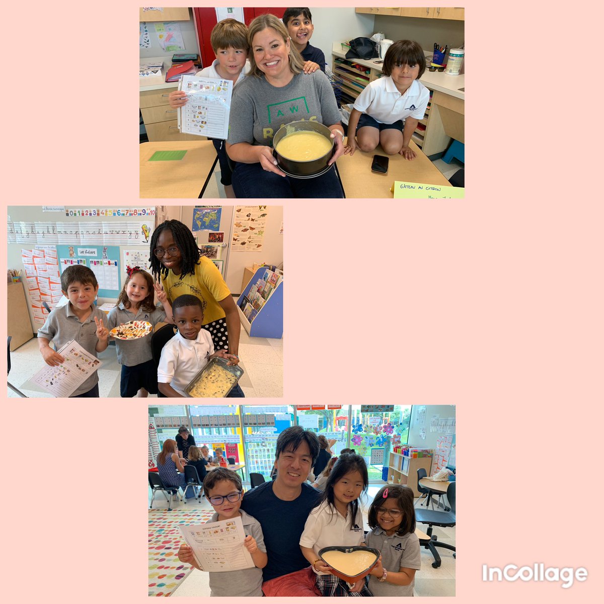 BureNaoelle's tweet photo. Une autre matinée pâtisserie avec les GS 🍰Les enfants ont une nouvelle fois adoré pâtisser avec les parents que je remercie vivement. Ingrédients, ustensiles, mélanges, pesée, cuisson n’ont plus de secrets pour les apprenti•e•s pâtissier•e•s #awtylearns @awtyintlschool https://t.co/Ft5KZNzGsw