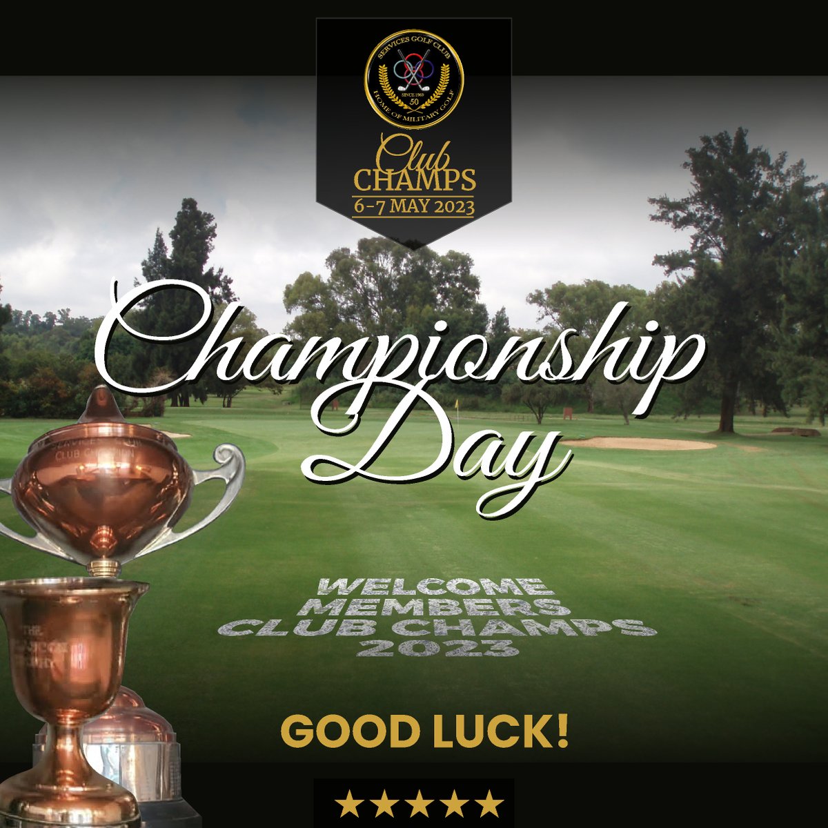 ServicesGolfCl2's tweet photo. CHAMPIONSHIP DAY - 2023 SERVICES GC CLUB CHAMPS.

Good Luck to all #SGC Members https://t.co/QmFJy3BCbJ