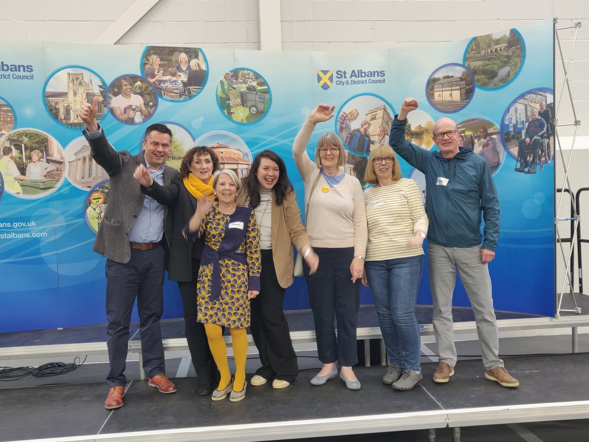 TweetingCollins's tweet photo. ⚠️More breaking news ⚠️

A historic result in Harpenden! 

First time the Liberal Democrats have elected an outright majority in Harpenden Town council since the Town Council's creation!!! 🔶🔶🔶 https://t.co/YG54qadeN8