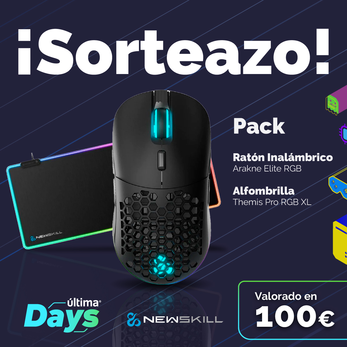 🖱️ ¡SORTEAZO PACK PERIFÉRICOS! 🖱️ 

🔥 Sigue a <a href="/Ultima_Oficial/">Última Informática</a> y <a href="/newskill_ES/">Newskill España</a>
⚡️ Menciona 3 amigos
🔃 RT a este Tweet

🏆 Ganador lunes 8 a las 12:00 (hora canaria)
📋 Bases mtr.cool/hyybcjtdaf 
👉 +info mtr.cool/qttwsnflxy