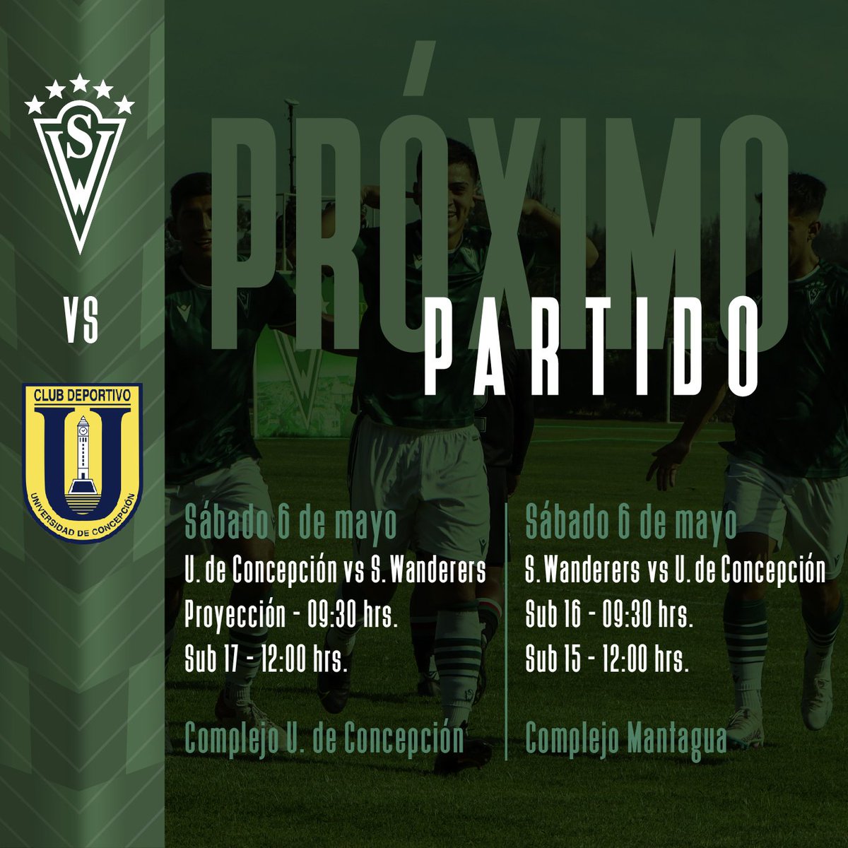 swanderers's tweet photo. #ProgramaciónSW: La cantera ya se prepara para saltar nuevamente a la cancha 🤩⚽️ https://t.co/kGlL1HiI9b