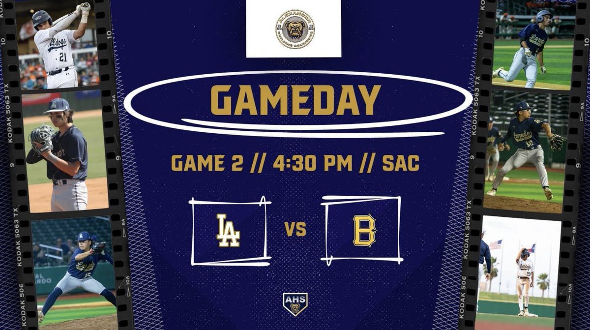 ⚾️⚾️ GAMEDAY ⚾️⚾️ 

Game 2 | 4:30 PM | SAC 

Come out and support your Bulldogs!!!

#EarnIt