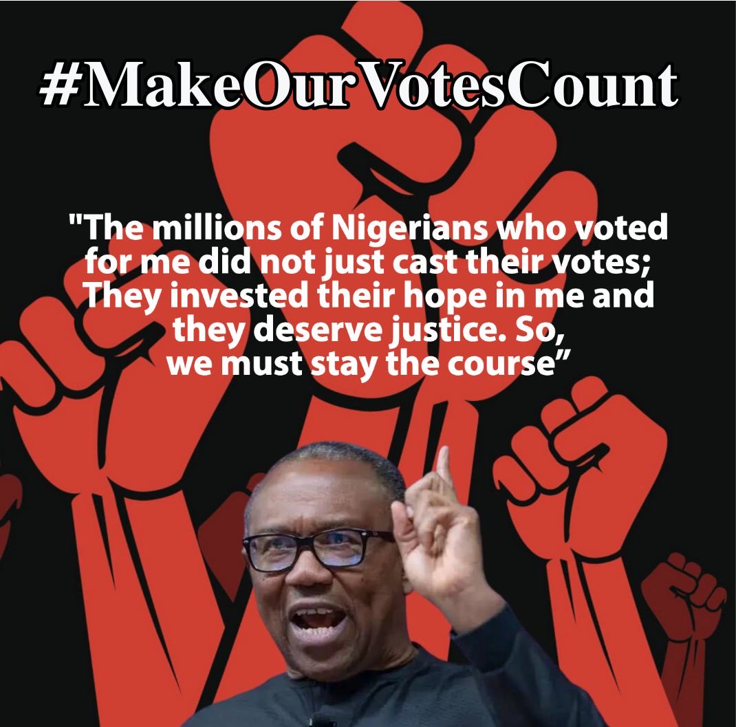 #makeourvotescount #AllEyesOnTheJudiciary #restoreourmandate