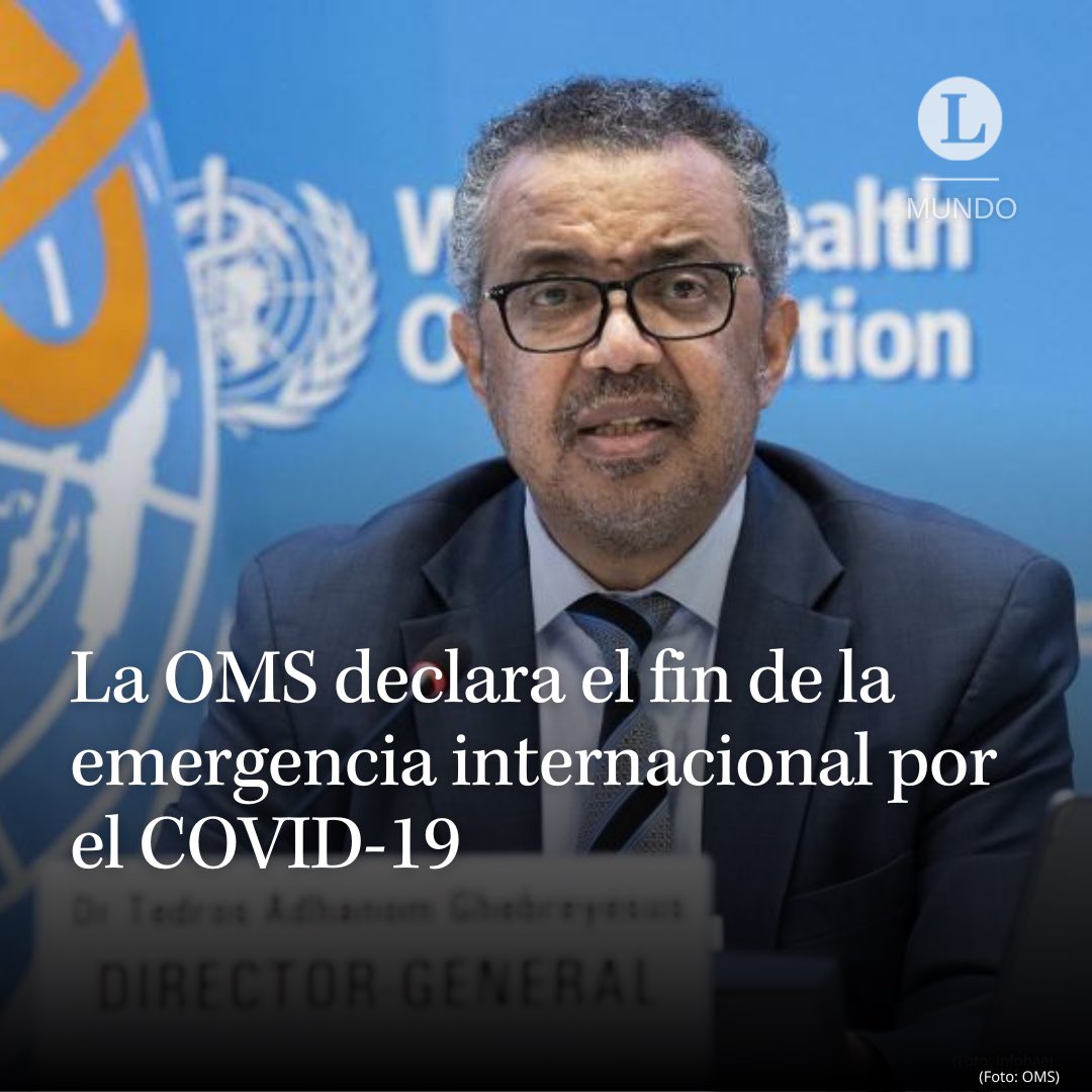 Lucidez_pe's tweet photo. #MUNDO | La Organización Mundial de la Salud (OMS) levantó hoy la emergencia internacional por la pandemia de COVID-19, que estaba declarada desde el 30 de enero de 2020. https://t.co/u7x0CypxIf