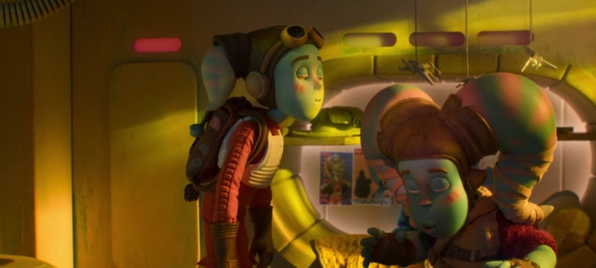 Hera's poster on Anni's bunk had me giggling for several minutes I love this 
#StarWarsVisions2 spoilers (?)