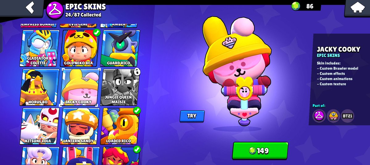 Suemy183's tweet photo. @BrawlStars Return them to buy them with blings:(🙏🏼 https://t.co/f4Xjc12Bkq