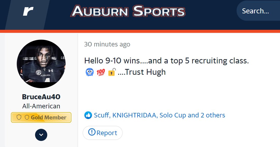 Message Board Geniuses on Twitter "Auburn got Payton Thorne! Auburn