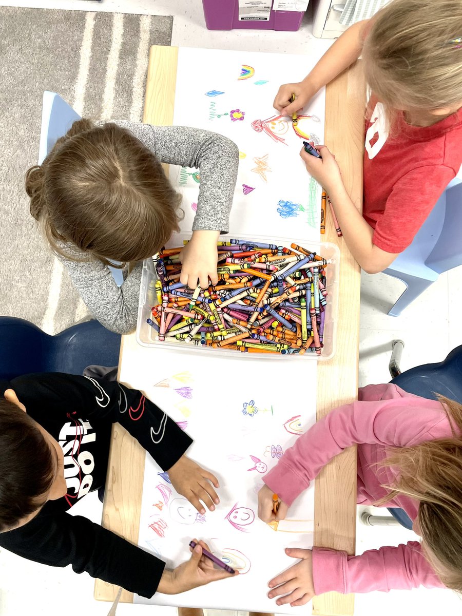 ms_mcgoldrick's tweet photo. Our Kindergarten ABC Countdown started with Art Day today! We had so much fun painting, coloring &amp; using our creativity🌈🎨 https://t.co/RYnXoLfqpB