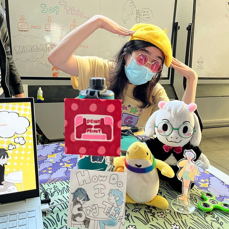 PointPointStdio's tweet photo. Here are some lovely pictures taken at a recent playtest courtesy of @GDA_Collab! Check out our full feature on their instagram: https://t.co/xbBX5YMg3l

(We're still working on the game! 😳) https://t.co/kZukTKjKGt