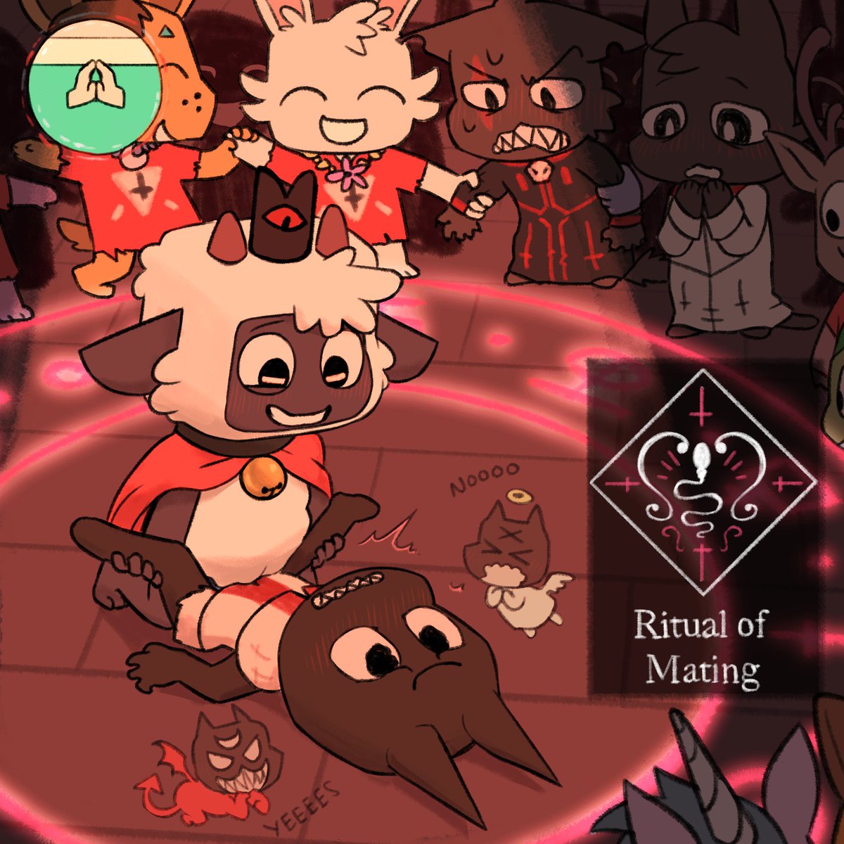 homunculus100_'s tweet image. i finally played cult of the lamb. it was good
