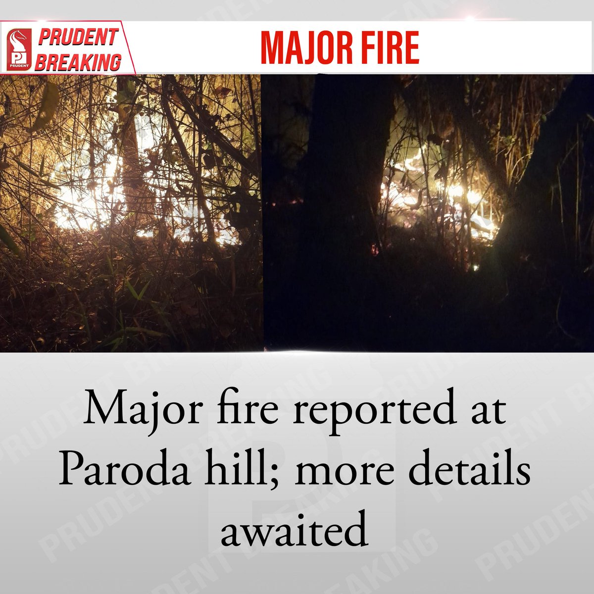 prudentgoa's tweet photo. #Goa #Fire #Paroda #Hill https://t.co/8bn5I3VwlZ