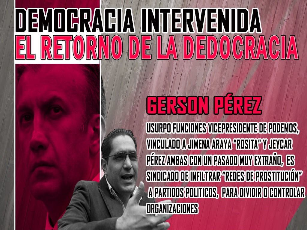 #TramaAragua Gerson Pérez, Se convirtió en un intocable de la política, bajo el auspicios de #TareckElAissami el padrino. Paso de ser un simple activista a Vicepresidente de Podemos ¿Por qué no abren  investigación del financiamiento? a <a href="/PresidencialVen/">Prensa Presidencial</a>  <a href="/UNoticias/">Últimas Noticias</a> <a href="/DIARIOVEAHOY/">Diario VEA</a>