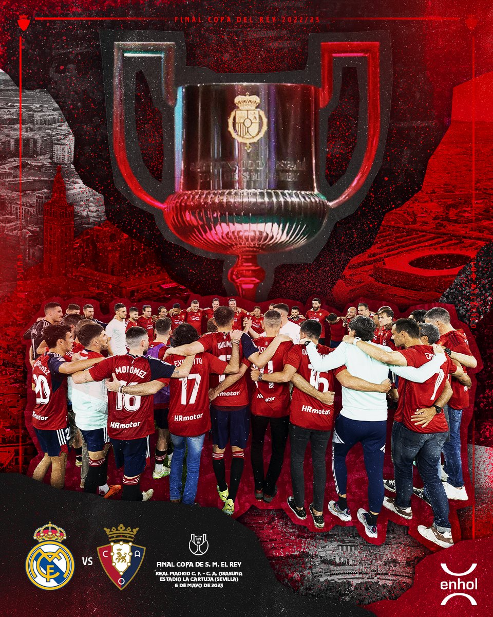 Hoy es el día.

#CuestiónDeAlma | #CopaDelRey | #RealMadridOsasuna