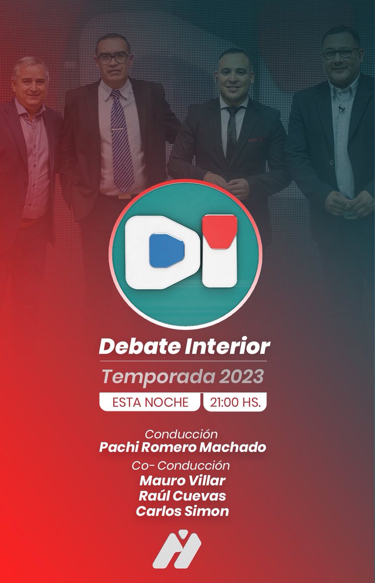 DebateInterior's tweet photo. Llegó el día! Volvemos😃💪🏼 en un año de decisiones 🗳️ en la Argentina no puede faltar el #DebateInterior 📺🗣️
Seguinos en VIVO 🔴 desde las 21hs por la pantalla del 8 y en la web de @diarioepoca y @radio_dos . Bienvenidos a la temporada 2023🙌🏻. https://t.co/jH7FMgTkqN