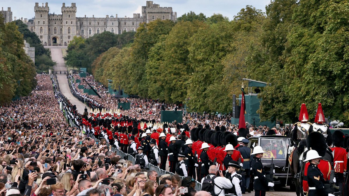 I felt the same thing, powerfully, about the late Queen's last journey up to Windsor Castle. There was something primordial about it, which transcended that particular place and time, the words used and the uniforms worn. It was *old*.