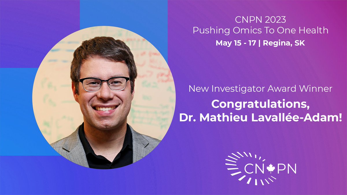 CNPN is pleased to announce that Dr. Mathieu Lavallée-Adam (U. of Ottawa) is the 2023 recipient of the New Investigator Award for his contributions to statistical and machine learning algorithms for the analysis of MS-based proteomics data and protein-protein interaction networks
