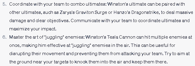 I don't think AI or ChatGPT will be replacing Overwatch coaches any time soon