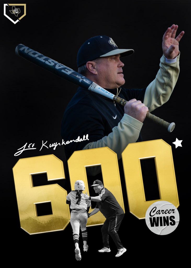 RCISDAthletics's tweet photo. With last night’s win over Mansfield Lake Ridge, Head Coach Lee Kuyrkendall captured his 600th career win! What a fantastic night to tack on such an accomplishment. Congrats, Coach K - RCISD is proud to be a small part of your journey! 💛🖤

#oneRC https://t.co/2PRWAW0hxt