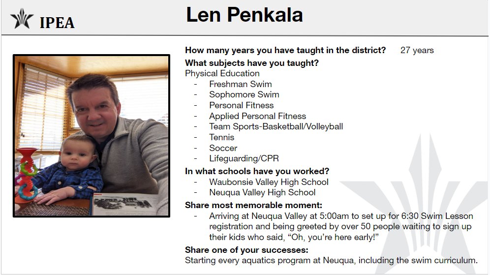 It's that time of year when we can showcase our amazing IPEA educators as they close a chapter with IPEA and start on a new one.  These four retiring educators have an impressive total of 127 years. IPEA thanks you for all of your years of service.