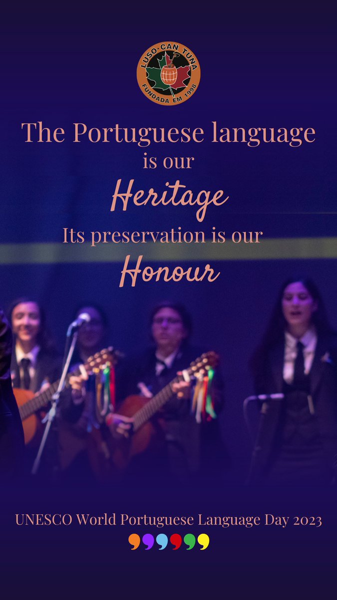 Today is UNESCO World Portuguese Language Day, and as part of an academic tradition, we are dedicated to preserving our language and cultural heritage through our music. #UNESCOWorldPortugueseLanguageDay #PortugueseMusic #Tuna