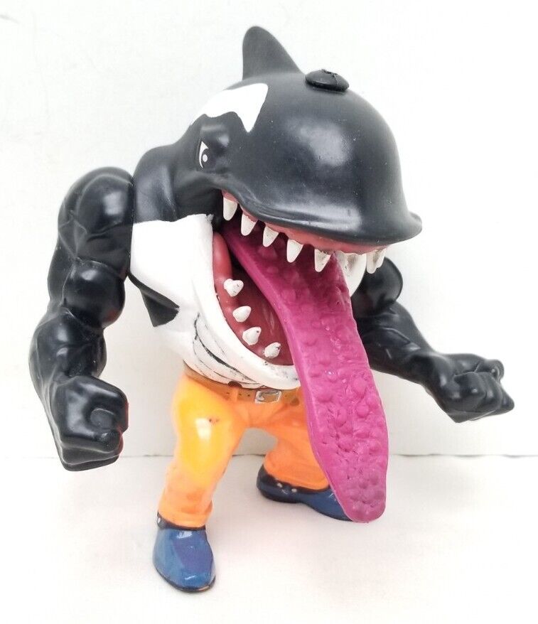 presented without comment: the 90s Street Sharks action figure Moby Lick