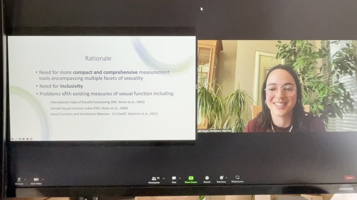 Had an amazing time presenting at #SSTAR2023 on my current research developing a comprehensive measure of #sexualwellbeing that does not rely on binary anatomy 🏳️‍⚧️🏳️‍🌈 #LGBTQIA