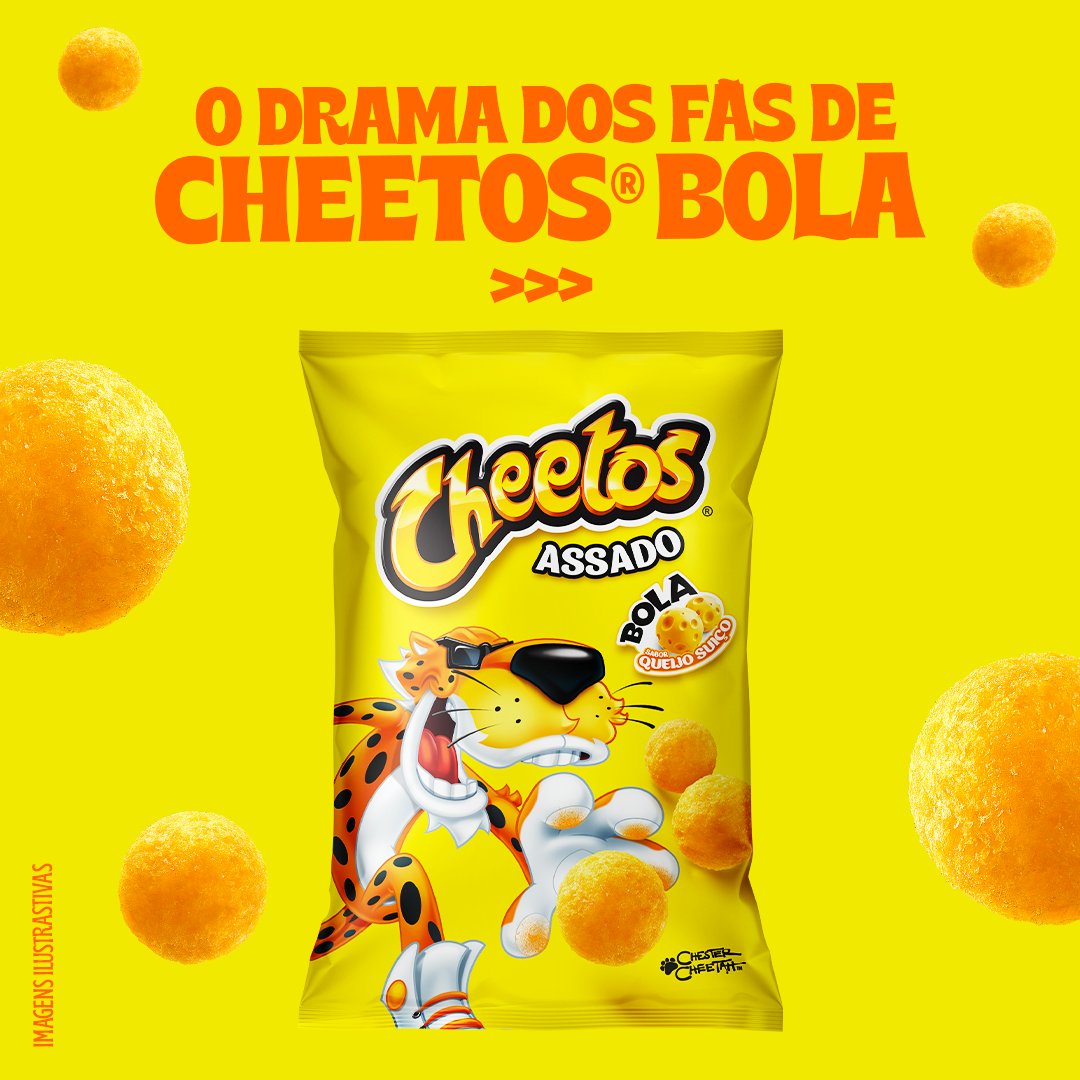 Chester Cheetah on X: Atendendo a pedidos dramáticos, Cheetos